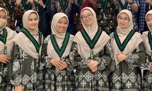 Pengurus HMI MPO CABANG MAKASSAR USAI DILANTIK di Baruga Anging Mamiri, Senin (31/7/2023), siang ini.