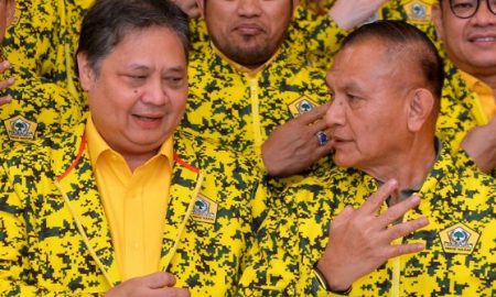 FOTO/ANTARA: pertemuan golkar di Bali, Minggu (30/7/2023).