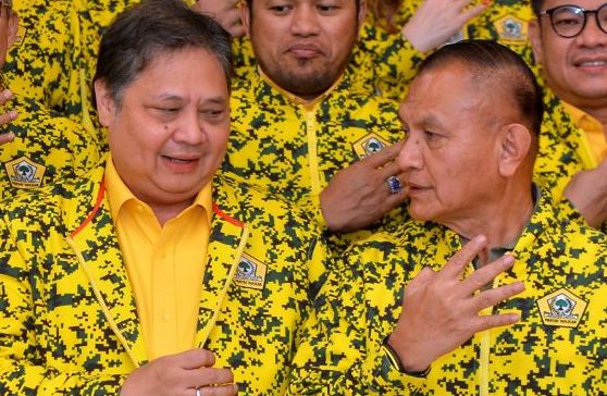 FOTO/ANTARA: pertemuan golkar di Bali, Minggu (30/7/2023).