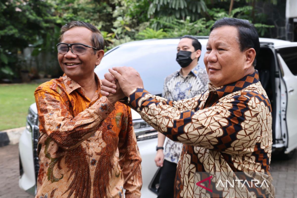Mahfud MD dan Prabowo Subianto