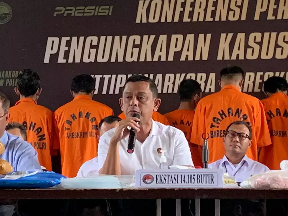Direktur Tindak Pidana Narkoba Bareskrim Polri, Brigjen Mukti Juharsa